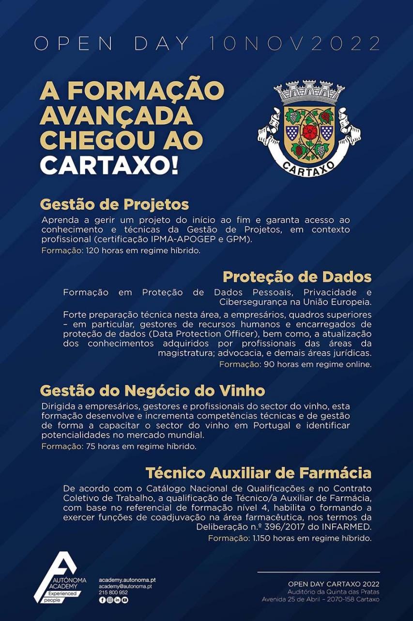 Open Day Ensino Superior no Cartaxo  